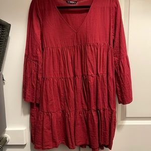 Burgundy SHEIN dress